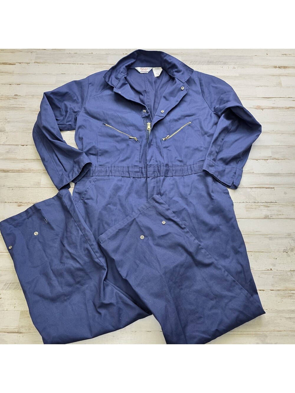 VTG Walls Master Made Coveralls Mens Size 46 Short - Blue Cotton Blend